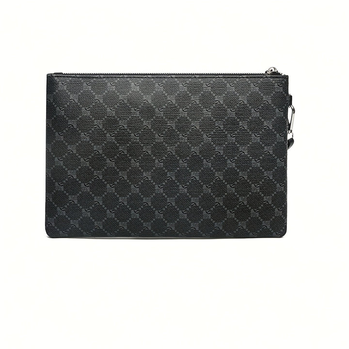 Saszetki Męskie do Ręki Klasyczne ze Skórzanymi Elementami Clutch
