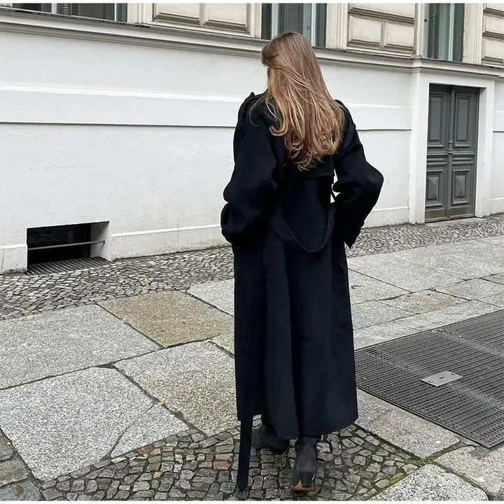Damskie Zima Oversized Płaszcz Trench