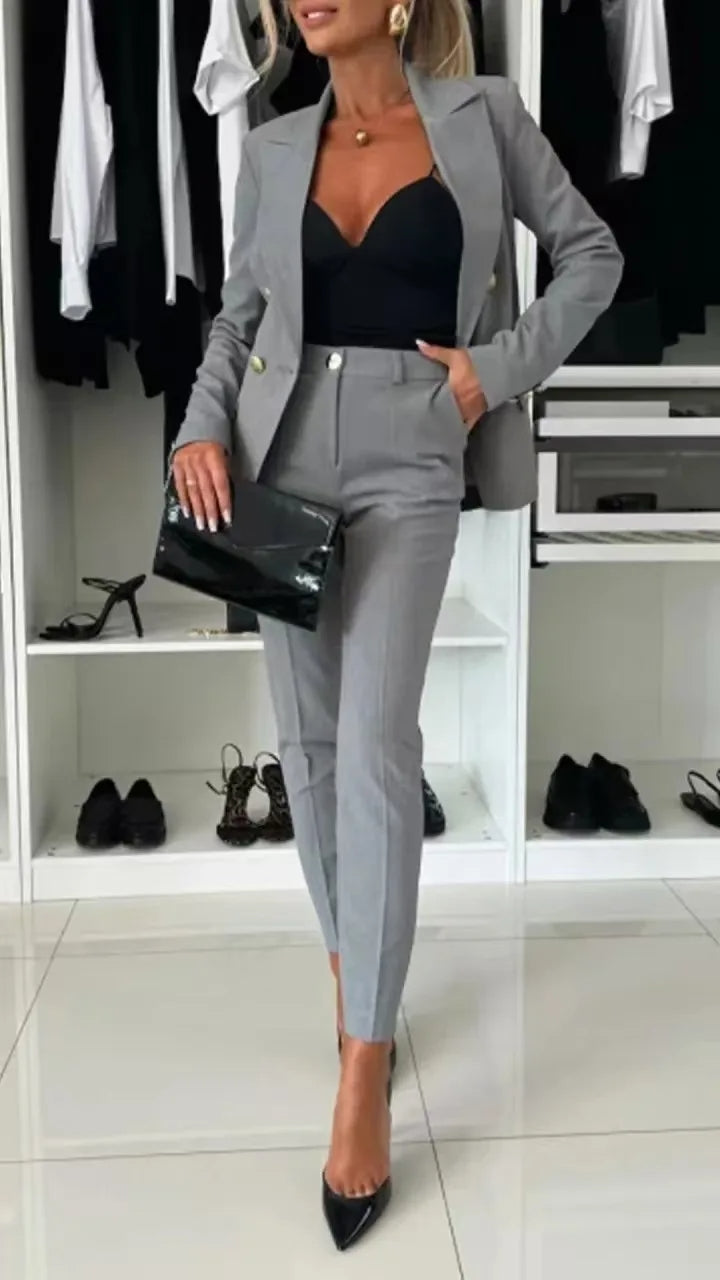 Damski Nowoczesny Blazer Garnitur