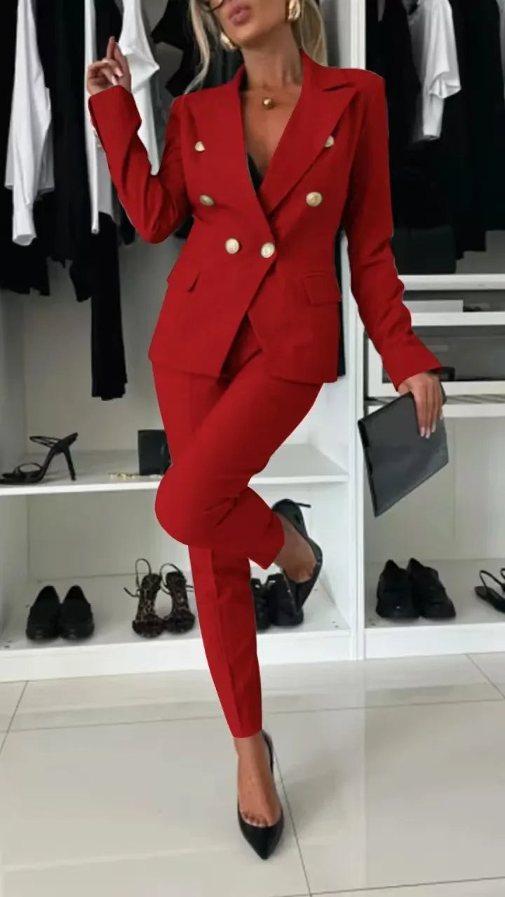 Damski Nowoczesny Blazer Garnitur
