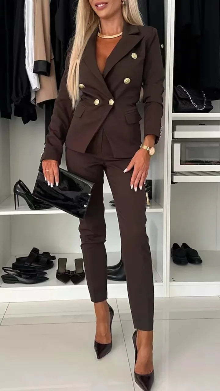 Damski Nowoczesny Blazer Garnitur