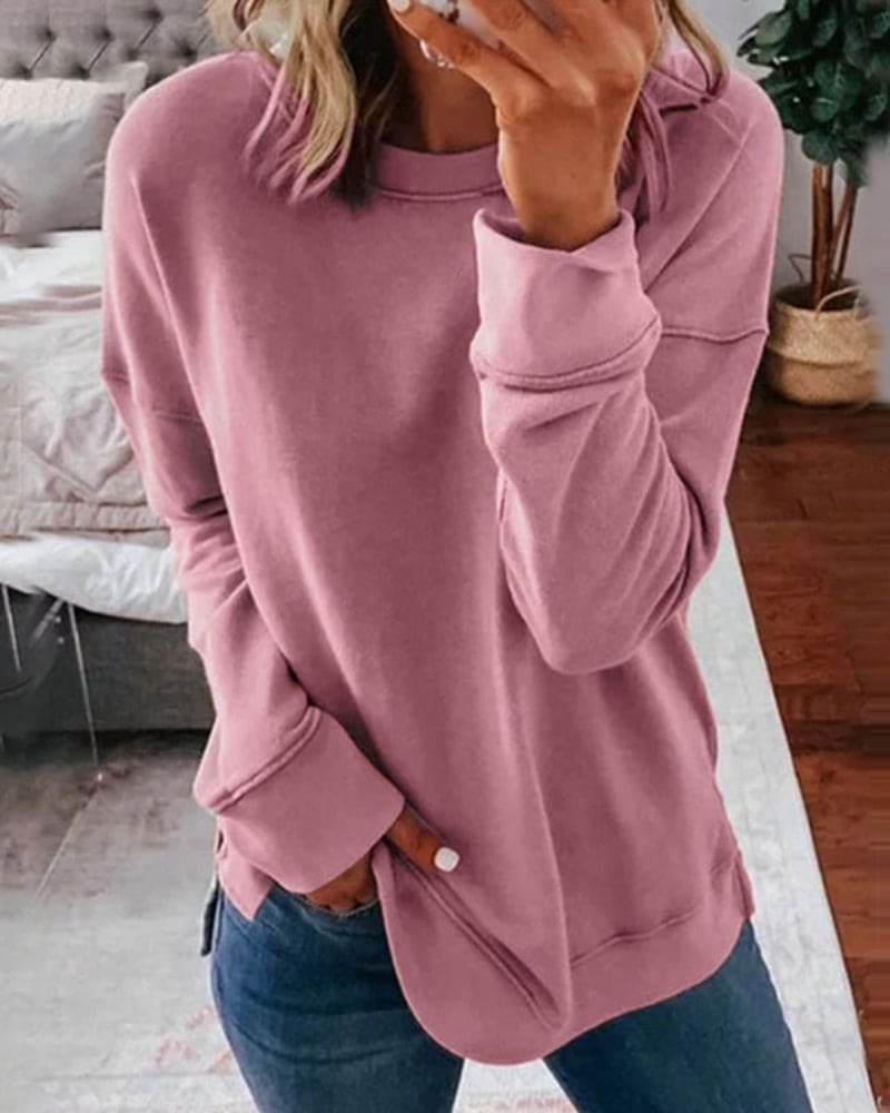 Damska długa bluza oversize sportowa
